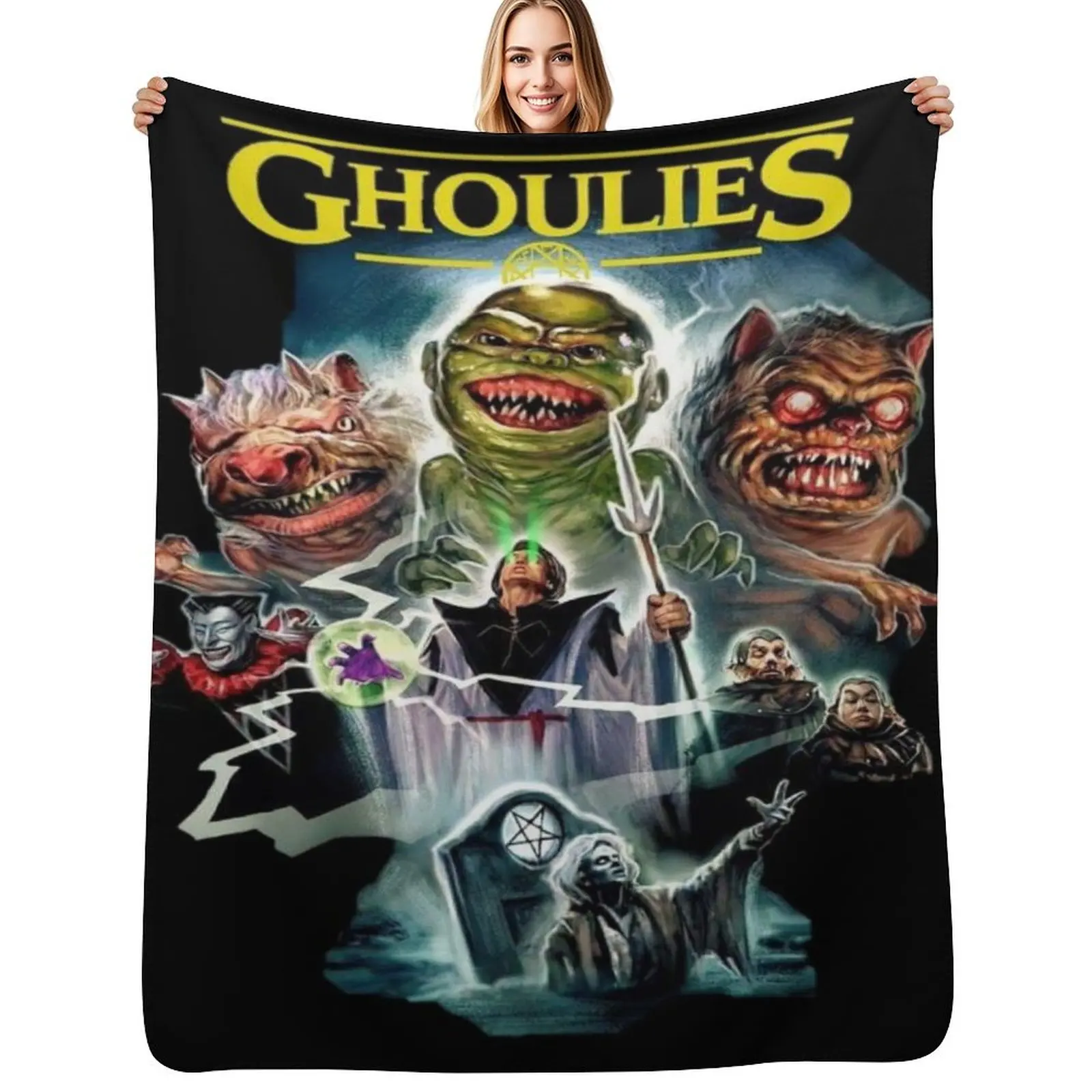 

Ghoulies Art Throw Blanket Soft Summer Beddings Blankets For Baby Blanket