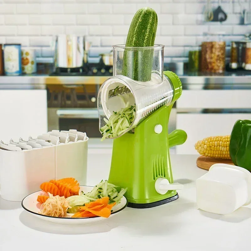 Vegetable Slicer Swift Rotary Drum Grater Nut Grater Vegetable Slicer Peeler Spiralizer Cheese Chopper