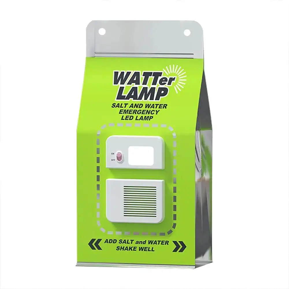 

Portable LED Lanterns Salt Water Powered Emergency Light LED Camping Lantern For Power Outages Hiking Fishing & Hurricane