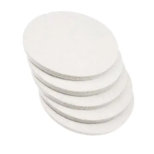 

5 шт. 125 мм x 6 мм шерстяной фетр полировальная подушечка для ванной комнаты случайная орбитальная шлифовальная машина полировка стекла пластик металл мрамор кухня