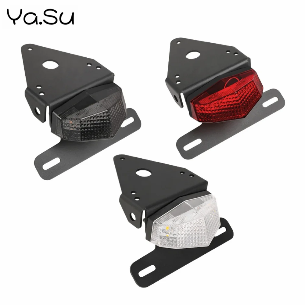 

Motorcycle Number License Plate Bracket LED Light for HONDA XR250R 1996-2003 XR400R 1996-2004 XR250 XR400 MOTARD