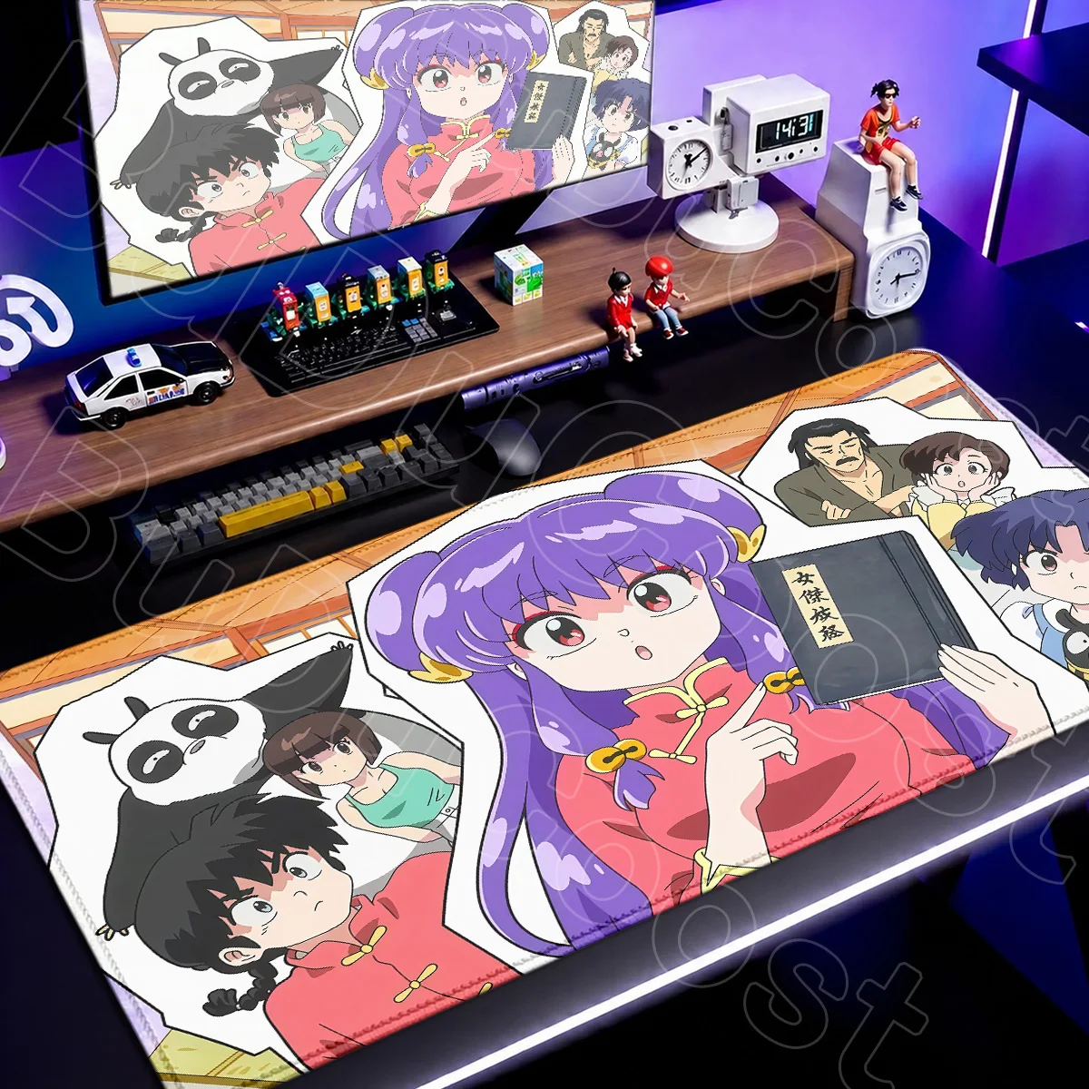 HD Printing E-sport Gamer Cabinet Desk Carpet Japan Anime R-Ranma S-Saotome Ranma Tendo Akane Speed Mouse Mat Office Accessories
