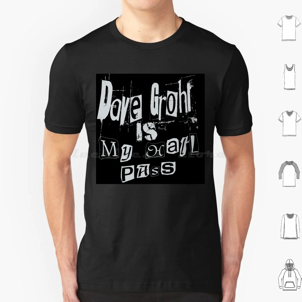 تي شيرت Dave Grohl Hall Pass مقاس 6xl تي شيرت قطني رائع تي شيرت Dave Grohl Hall Pass مروحة الموسيقى للفتيات Grohl Lover Punk Design Foo Fam Hall Pass #1
