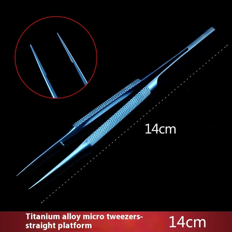 Titanium alloy micro tweezers surgical ophthalmology instruments double eyelid surgery tools toothed tweezers
