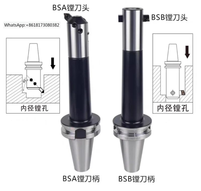 BT50-BSB BSA rough boring tool handle, tool holder, and adjustable anti-seismic boring hole