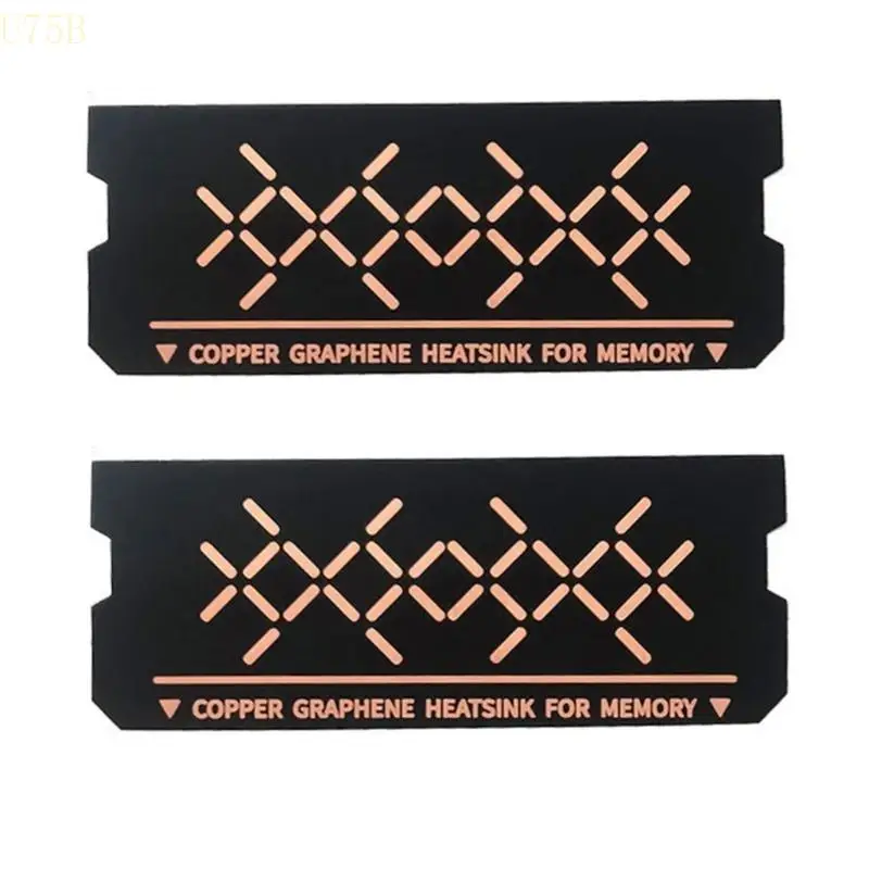 U75B 2Pieces Memory Memory Pemysink Radiators для DDR5 DDR4 DDR3 DDR2