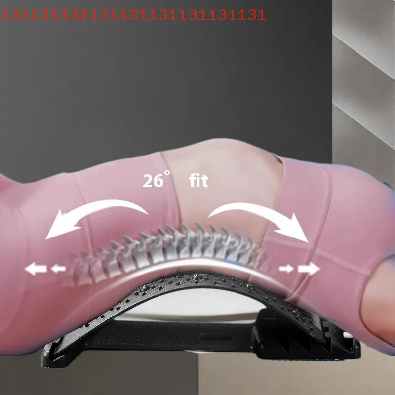 1 قطعة جهاز مهدئ الظهر القطني تمتد العمود الفقري القطني تخفيف ضغط الأعصاب تدليك مغناطيسي فقرات قطنية مصحح الظهر #3