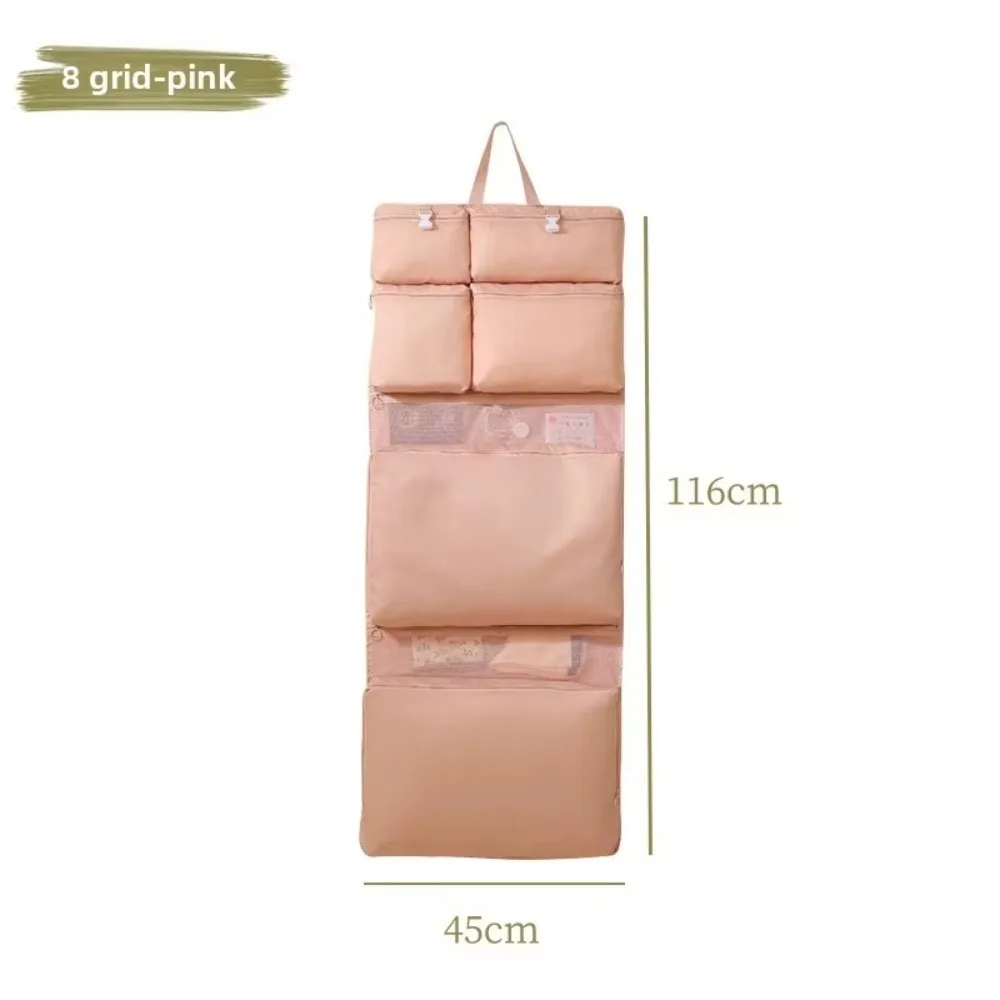 New Multi-Compartment Hanging Bag Portable Oxford Cloth Luggage Organizer Foldable Clothing Sorting Bag