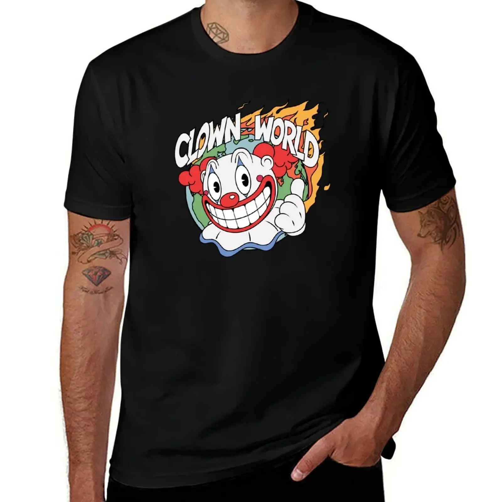 

Classical 1930's Clown World Design T-Shirt quick drying sublime anime stuff man clothes men clothing