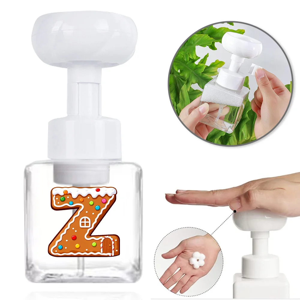 250 مللي موزع رغوة زهرة البلاستيك إعادة الملء زجاجة الصابون الفارغة الصحافة نوع موزعات صابون اليد الزنجبيل نمط المنزل #5
