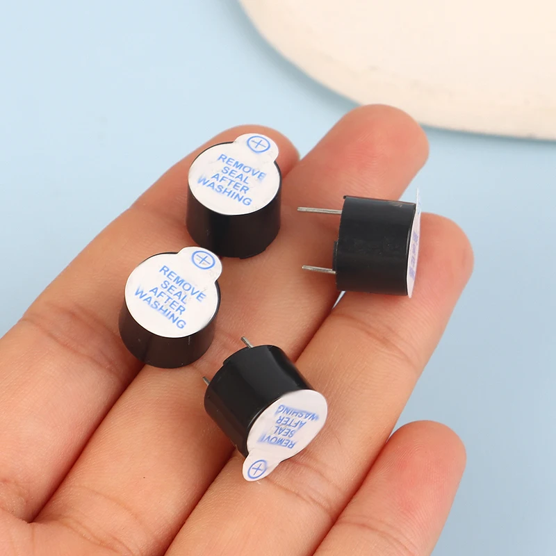 [ZY44] 10Pcs 5V TMB12A05 Active Buzzer Magnetic Long Continous Beep Tone Alarm Ringer 12x9.5MM Mini Speaker Active Piezo Buzzers