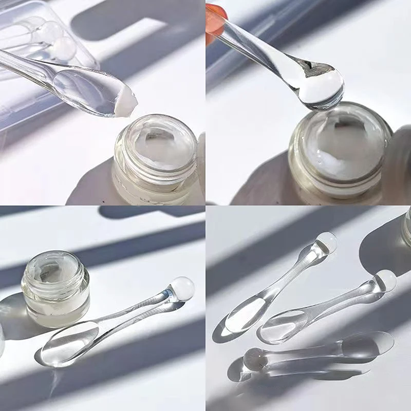 5/10Pcs Eye Cream Applicator Spoon Roller Transparent Massage Stick Cosmetic Spatulas Wrinkle Facial Mask Skin Care Acrylic