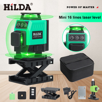 HILDA 3D/4D 12/16 Lines Green Laser Horizontal 360 Self Leveling Vertical And Horizontal Green Light Beam Optical Instrument