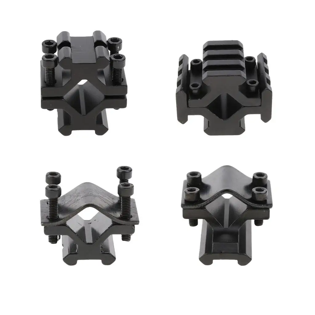 Matte Black Metal Weaver Rail Mount Scope Holder Adjustable Bracket for Hunting Flashlight Adapter