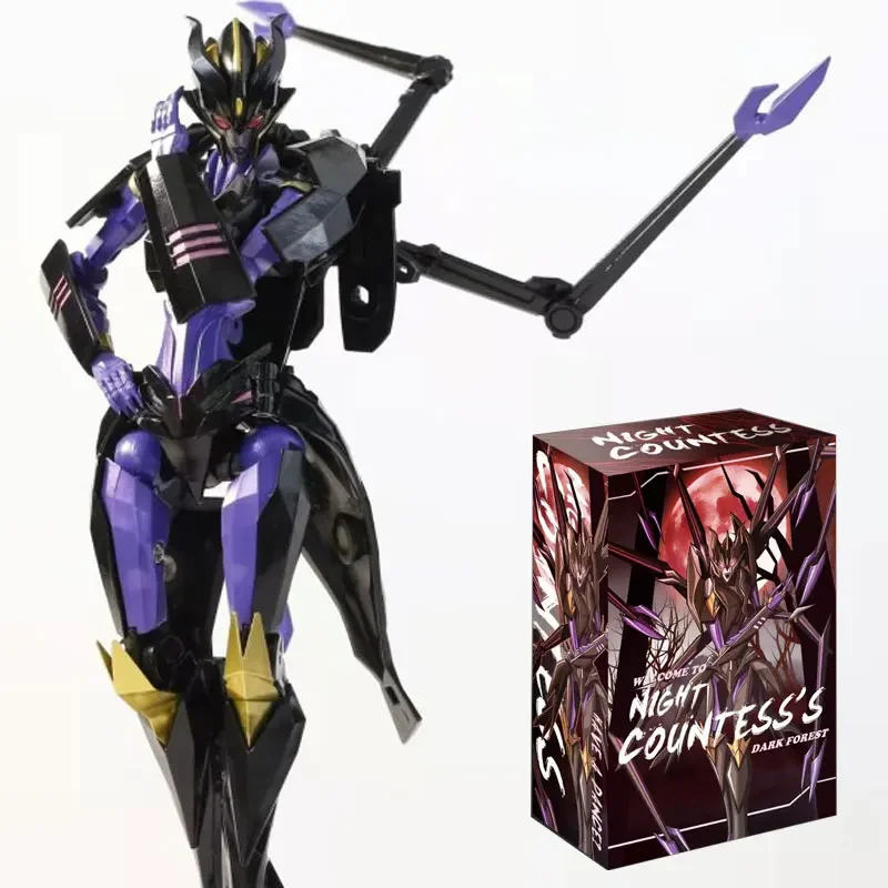 APC Toys Transformation TFP Arachnid Night Countess's Dark Forest Three Forms Spider Helicopter 18CM Action Figure with Box