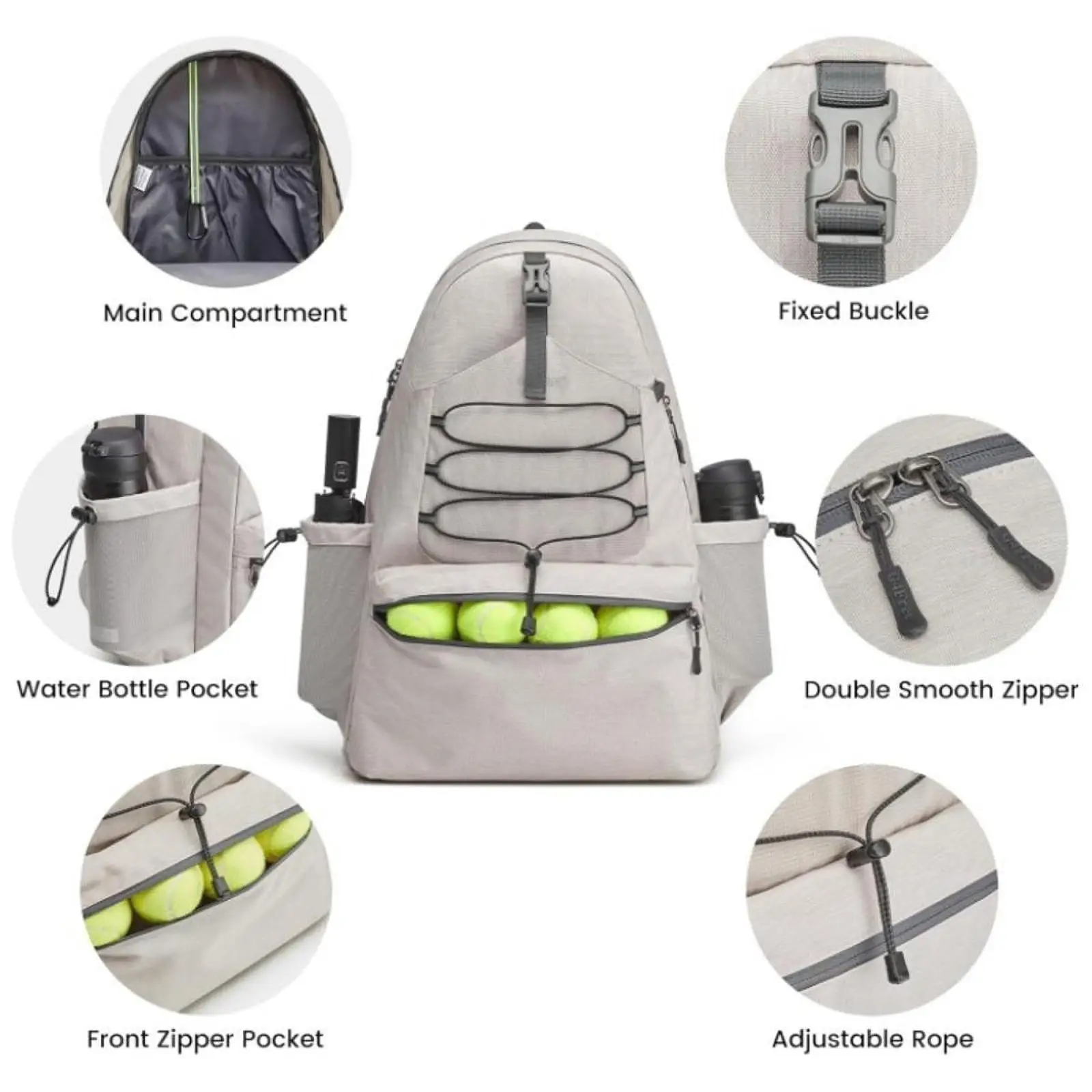 Tennistasche, Pickleball-Tasche, Aufbewahrung, Tennis und Ausrüstung, Tagesrucksack, Sportrucksack