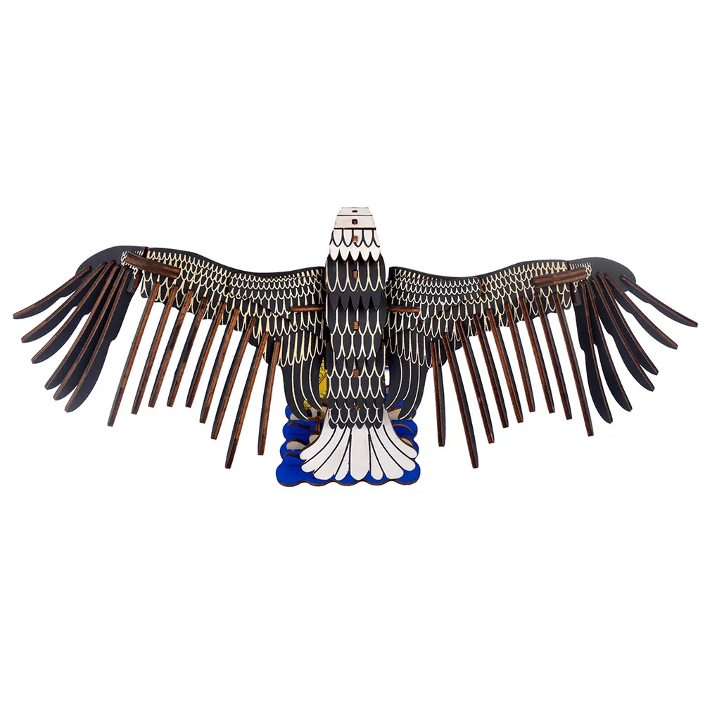 

Children's Three-dimensional Puzzle Board Animal Shape Fish Wood Jigsaw Decorative Toy Shaped Puzzles Eagle Decoration Artwork