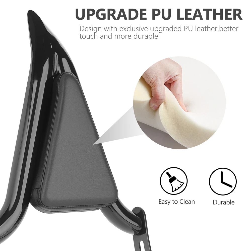 للكشاف الهندي بوبر عشرين/ستين 2018-2023 مقعد الركاب الخلفي الجلدي سيسي بار مسند الظهر وسادة OEM 2882853-VBA #3