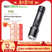 Nextorch  P80 1600 lumensRechargeable high brightnes Tactical Flashlight , LED Law Enforcement Outdoor Sports Fishing Camping