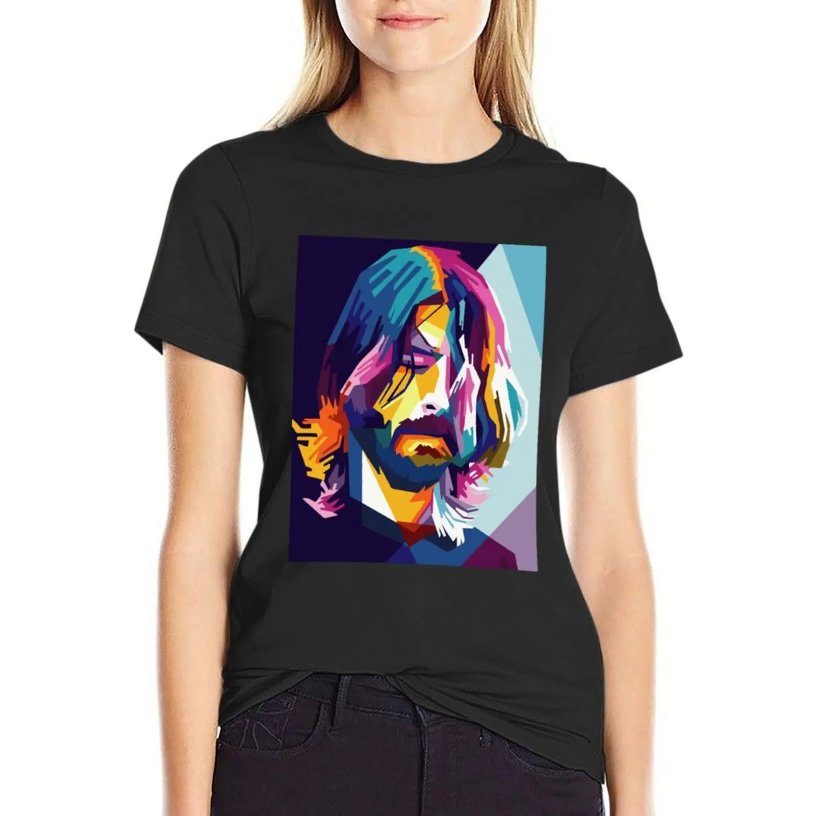 

DAVE GROHL T-Shirt aesthetic clothes graphics Female clothing oversized plain t shirts for Women