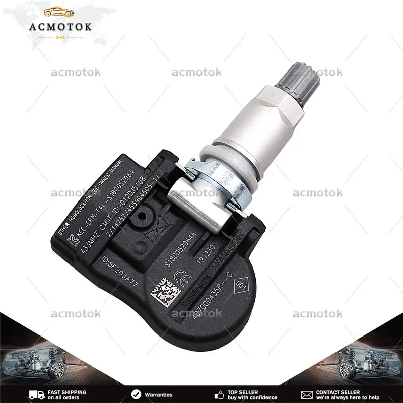 Tire Pressure Monitoring System Sensor 433MHz TPMS 407000435R For Renault Fluence Laguna Latitude Megane Van Scenic Zoe