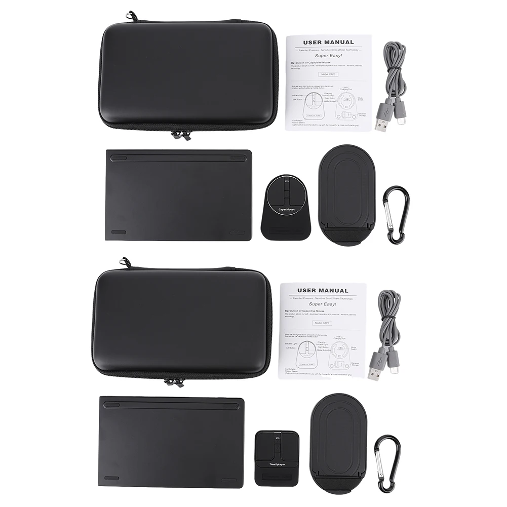 Емкостная мышь, складная клавиатура, портативная клавиатура, набор мыши, двойная BT 5,2/2,4G/USB, складная BT-клавиатура для домашнего офиса