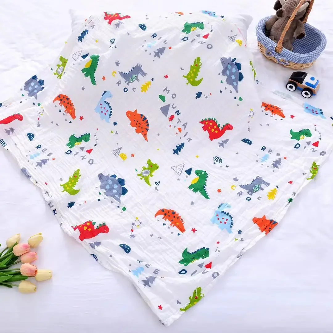 120x110cm Muslin Diaper Baby Blankets Newborn Swaddle Blanket Infant Gauze Bath Towel Baby Warp