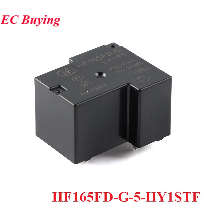 2Pcs/1pc High Power Relay HF165FD 40A HF165FD-G-5-HY1STF HF165FD-G-12-HY1STF HF165FD-G-24-HY1STF DC 5V 12V 24V 4 Pin Relais