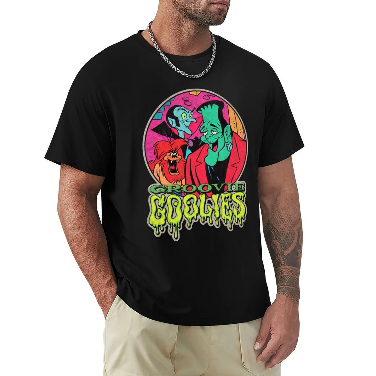 

Groovie Ghoulies 1970-71 Saturday Morning Cartoon Characters T-Shirt custom t-shirts blanks Men's t-shirts