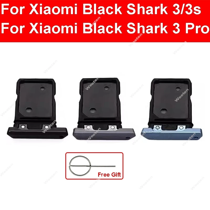 

SIM Card Tray Slot For Xiaomi Black Shark 3 3s Pro SIM Card Tray Holder Reader SIM Card Tray Replacement Adapter Repair Parts