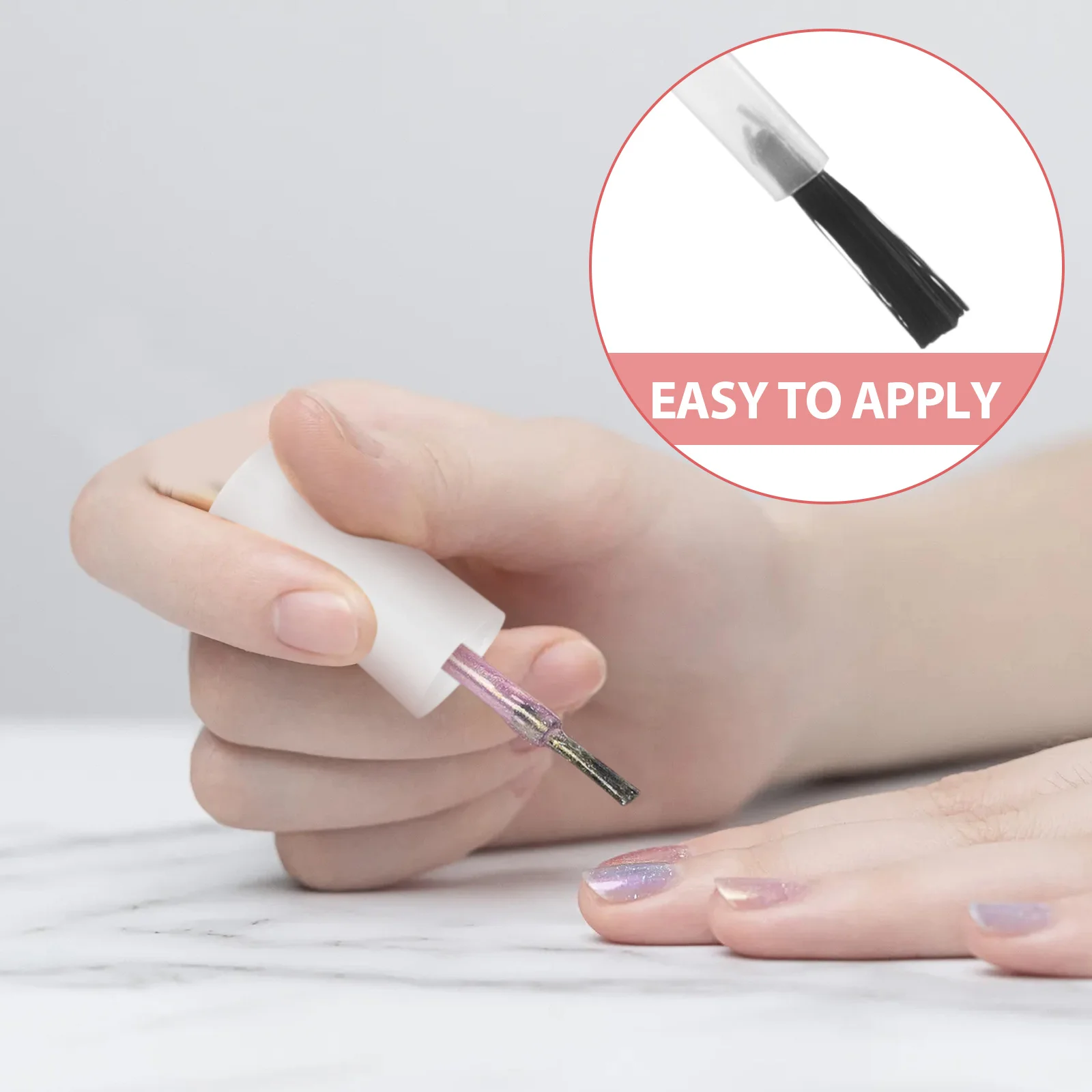 20Pcs Replacement Nail Brush for Polish Bottles Soft Bristles Easy Fit in Nail Art Salons and Beauty Shops Supply