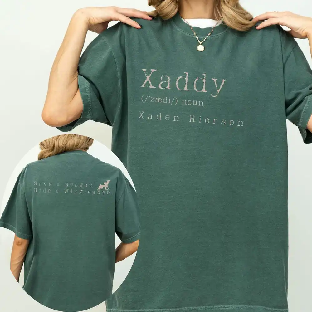 Retro Xaden Riorson Xaden Fourth Wing Shirt Rebecca Yarros Apparel Unisex Tee Cotton Shirt Fantasy Apparel Y2K Top Streetwear image 4