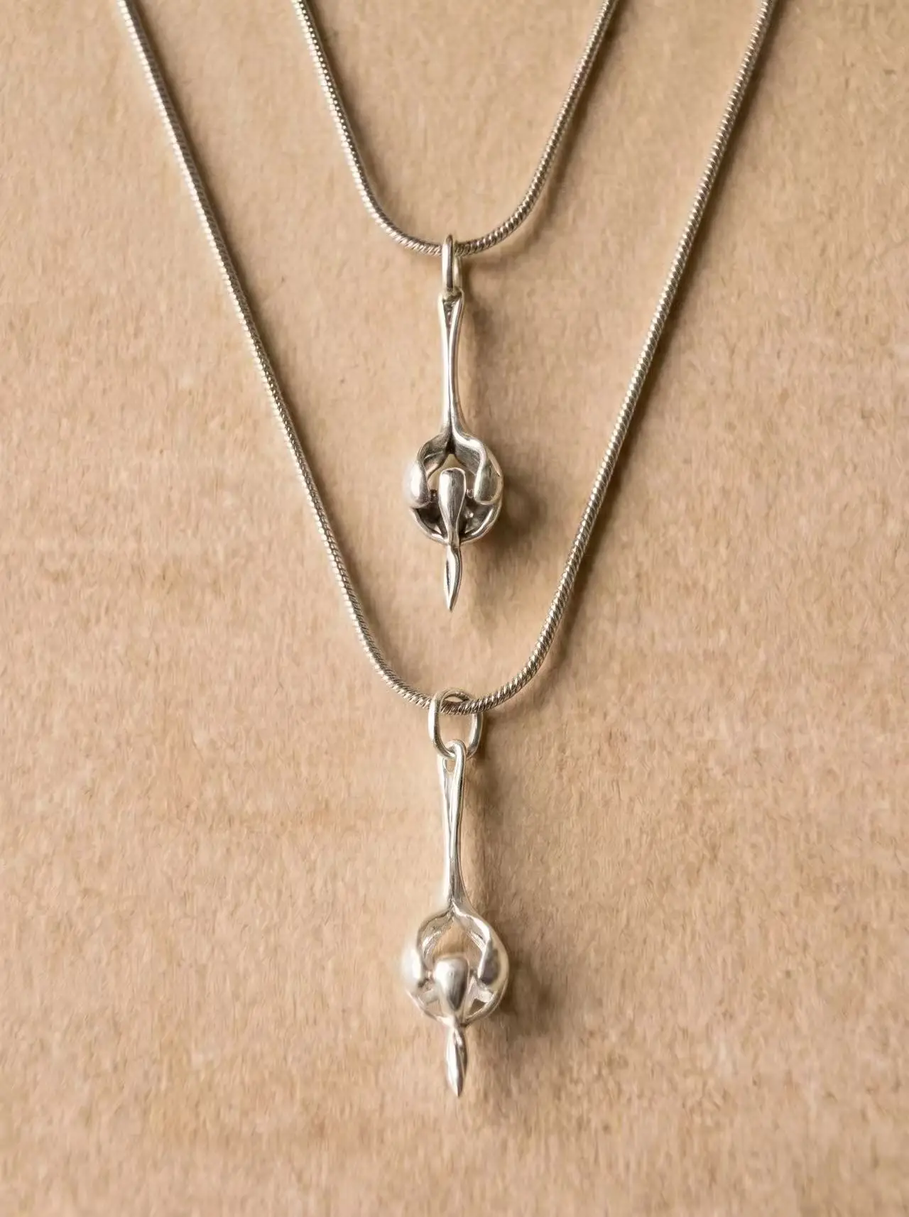 Minimalist Snake Bone Chain 925 Silver  Style Bud Encounter Ree Counter Fashion Jewelry Pendant Silver Accessory