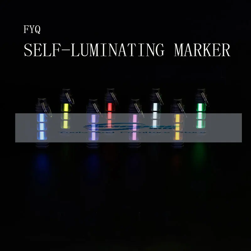 

Liga de titânio luminosa luz de sinal noturno ao ar livre edc luminoso 3.5*25mm tubo fluorescente auto-iluminação chaveiro betal