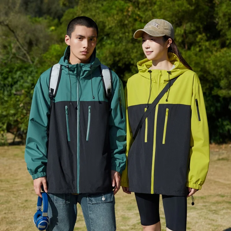 New Outdoor Jacket Men Hooded Coat UV Protection Waterproof Windproof Outdoor Climbing Coat High Quality Casual Couple Outerwear