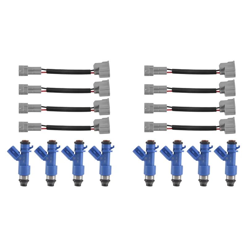 

A77Q-8Pc 410Cc RDX топливная форсунка с вилками для Honda Acura 07-12 Civic Integra RSX K20 K24 B16 B18 16450RWCA01 16450-RWC-A01