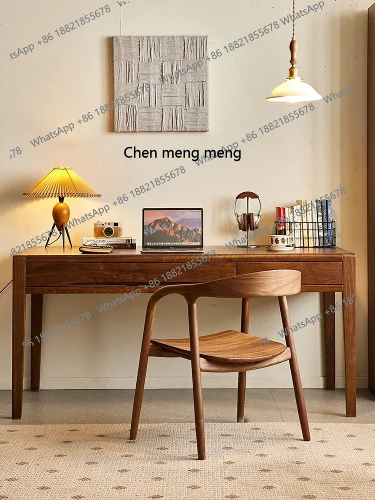 D178   North American black walnut desk Nordic simple writing desk study solid wood desk