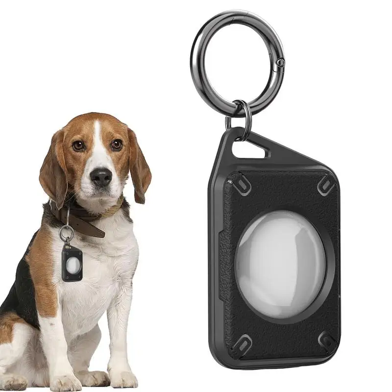 애완 동물 고양이 개 무선 추적기 커버 애플 에어태그 로케이터 방수 TPU 케이스 보호 쉘 안티 스크래치 키 체인