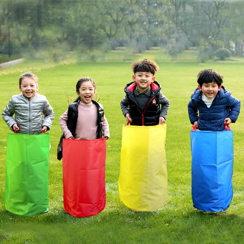 sack race Bag team games 2 Layer Cloth Kangaroo Jump teen Outdoor Team Building Game Adult Children sensory outdoor Game for kid