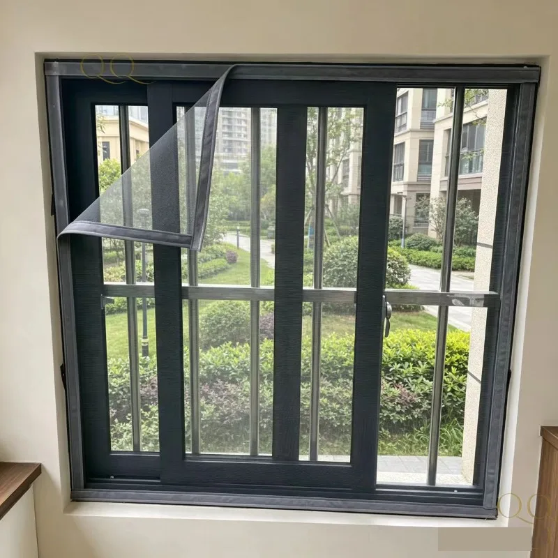 Brand New Gray Durable Unobstructed Customizable Size Mosquito and Dust Proof Invisible Design Customizable Size Screen Window