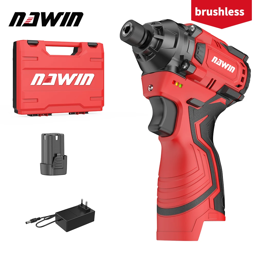 Brushless Cordless Lithium-ion Impact Screwdriver 16.8V Home Electric Drill Electric Rechargeable Screwdriver