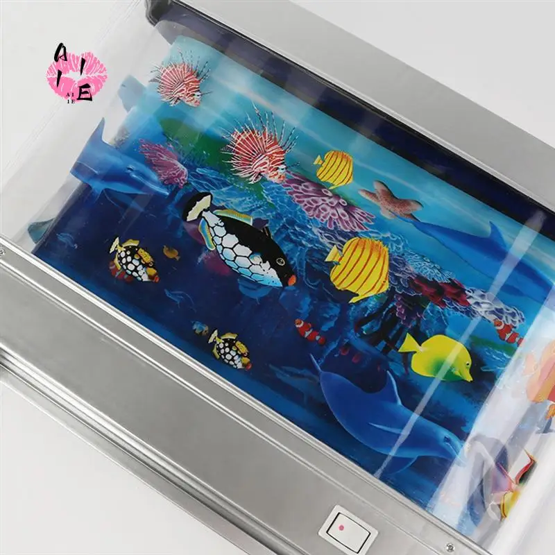 

A11E-Artificial Tropical Fish Tank Lamp Aquarium Night Light Virtual Ocean Dynamic LED Table Lamp Room Decoration Gift Durable E
