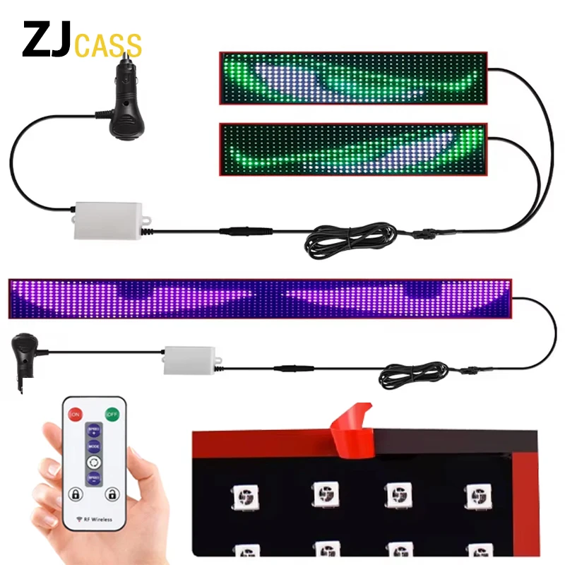 

LED Devil's Eye 200/150/120/80/70/60 cm 2-in-1 12V-24V Large Flexible Windshield Lamps Car Interior Atmosphere Light Accessories