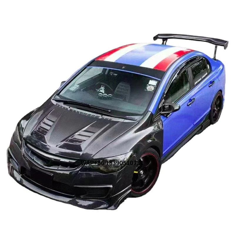 

For the 8th Civic Modified Carbon Fiber Fd2 Hood Engine Cover Modified Lightweight Carbon Fiber Hood Generation Bens