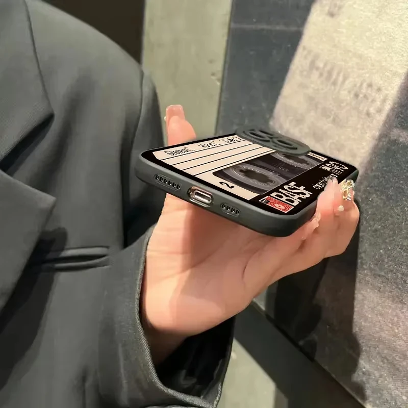 جراب هاتف بنمط شريط الحظ لهاتف أيفون 16 15 13 14 12 11 برو ماكس 7 8 16 XR X XS SE غطاء سيليكون ناعم للصدمات