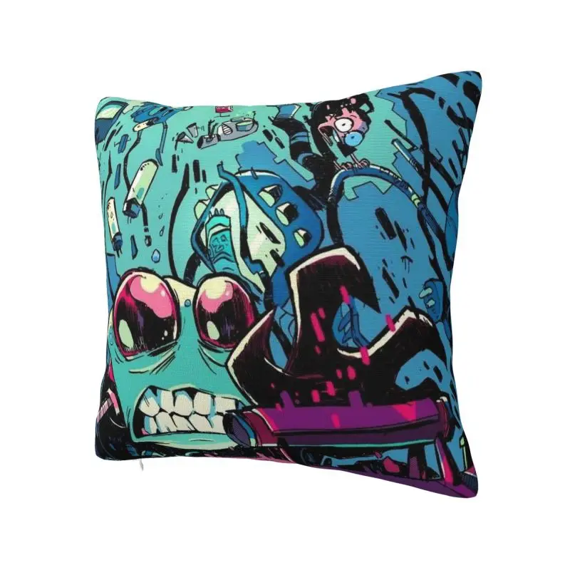 Custom I-Invader Z-Zim Cartoon Cushion Covers Sofa Decoration Square Pillow Case