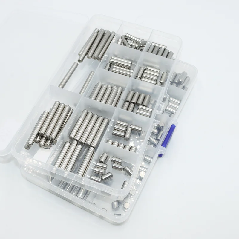Dübelstift-Sortiment-Set, M1, M2, M2,5, M3, M4, M5, M6, M8, 304 Edelstahl, Ortungsdübelstift, Regalstützstift, massiver Zylinderstift – Detail 3