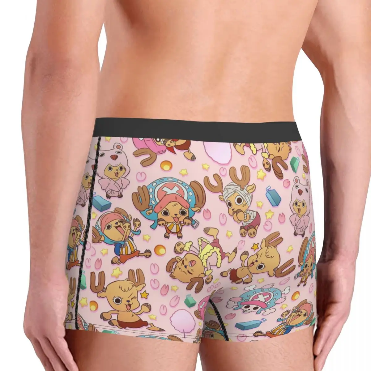 Novelty Boxer Shorts Panties Briefs Mens Tony Kawaii Chopper Anime Elk Underwear Pirates Breathable Underpants for Homme Print