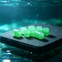 100Pcs Soft Rubber Luminous Fishing Beads Round Glow Balls for Treble Hook Rig Lure Night Fishing Tackle Accessories 4