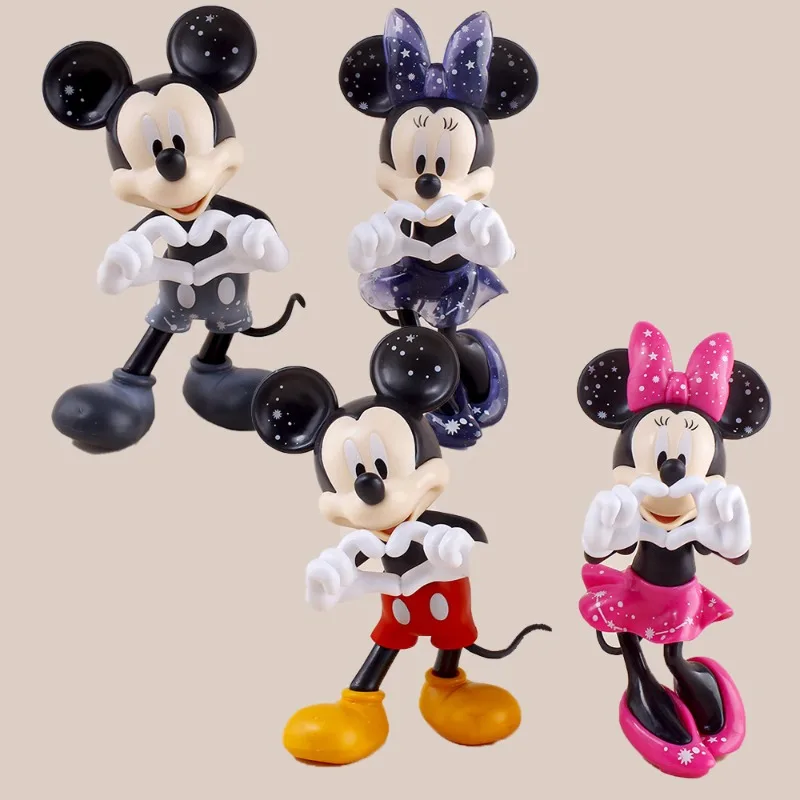 

Disney Anime love Mickey Minnie Mouse Doll desktop Decoration Pendant be engaged Valentine's Day Proposal gift Handmade mode